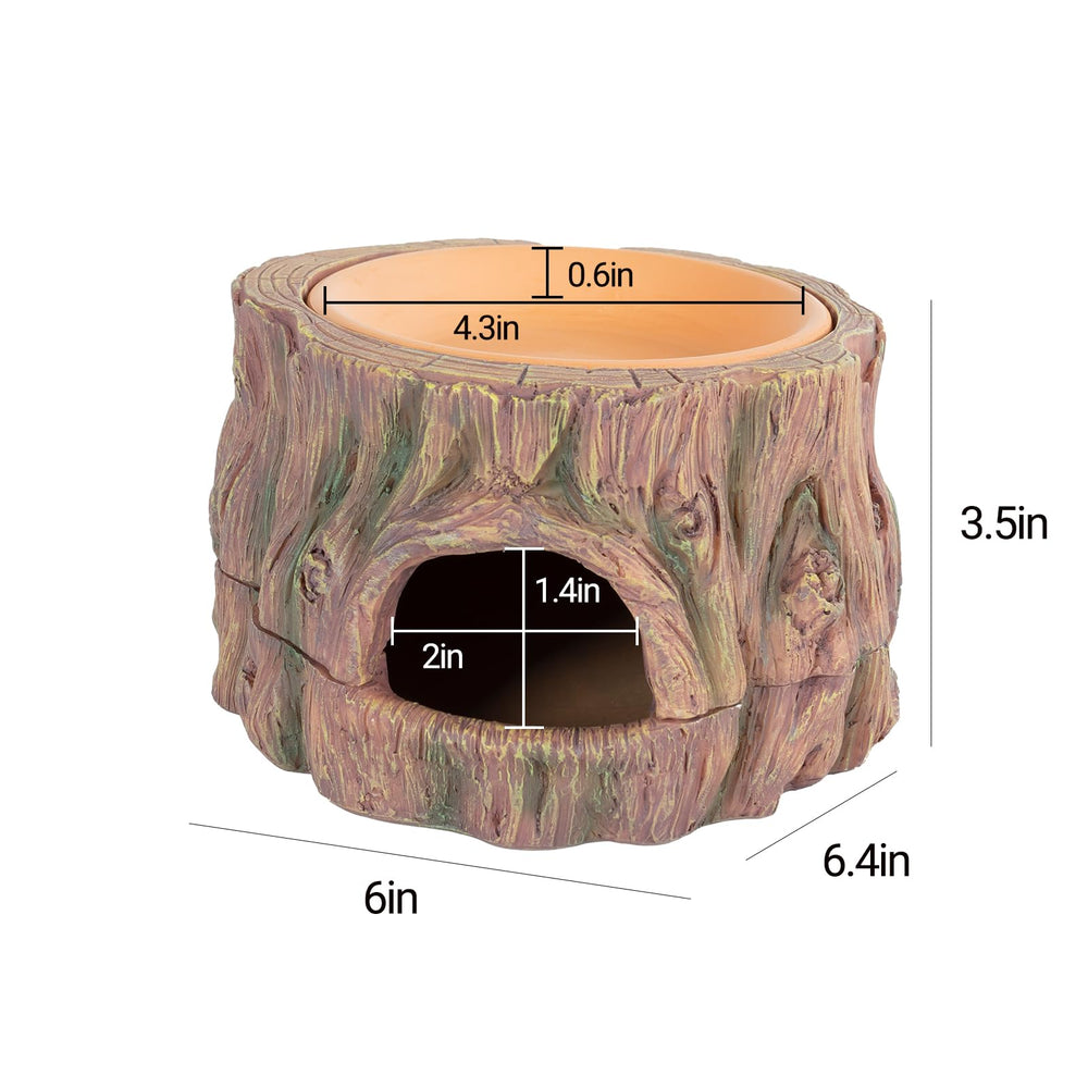 CAVACHEW compact-reptile-habitat-cave fits in tanks of small reptiles.