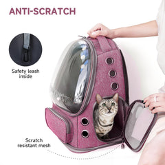 Cawypety cat backpack foldable-design lets you store it compactly after trips