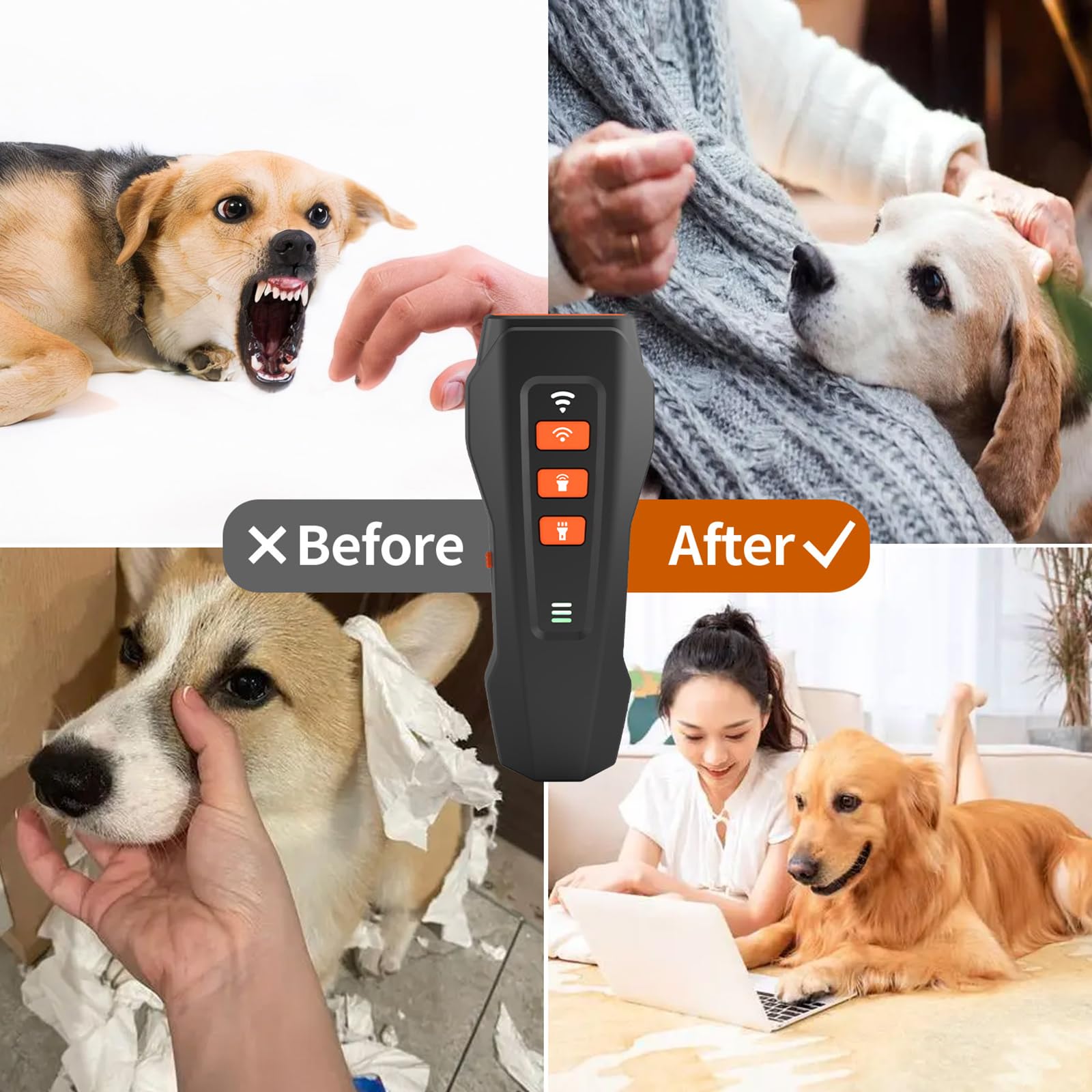 CBDYWVR No Bark Ultra USB-C port enables fast charging.