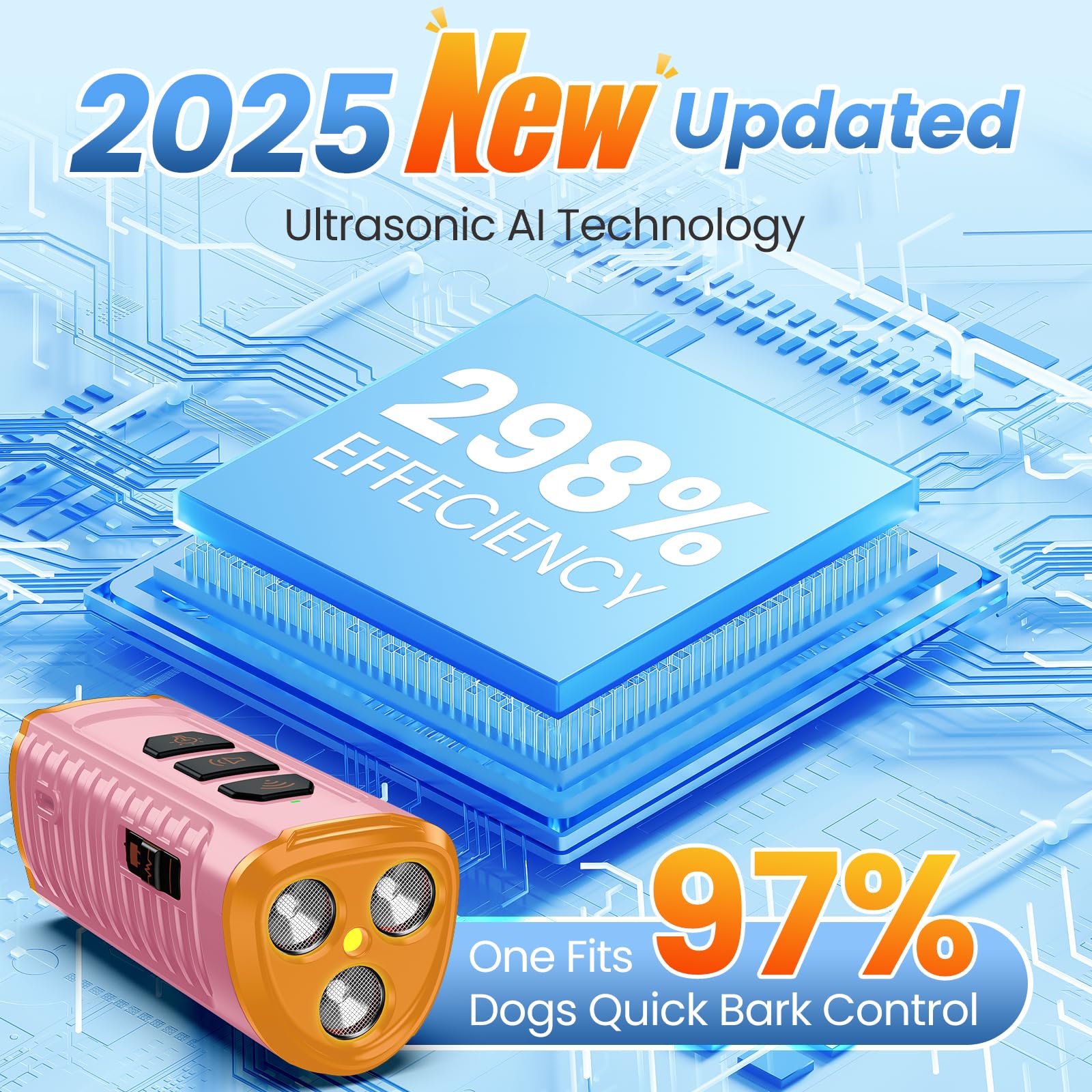 Cbersmg dog bark deterrent offers five modes for tailored training