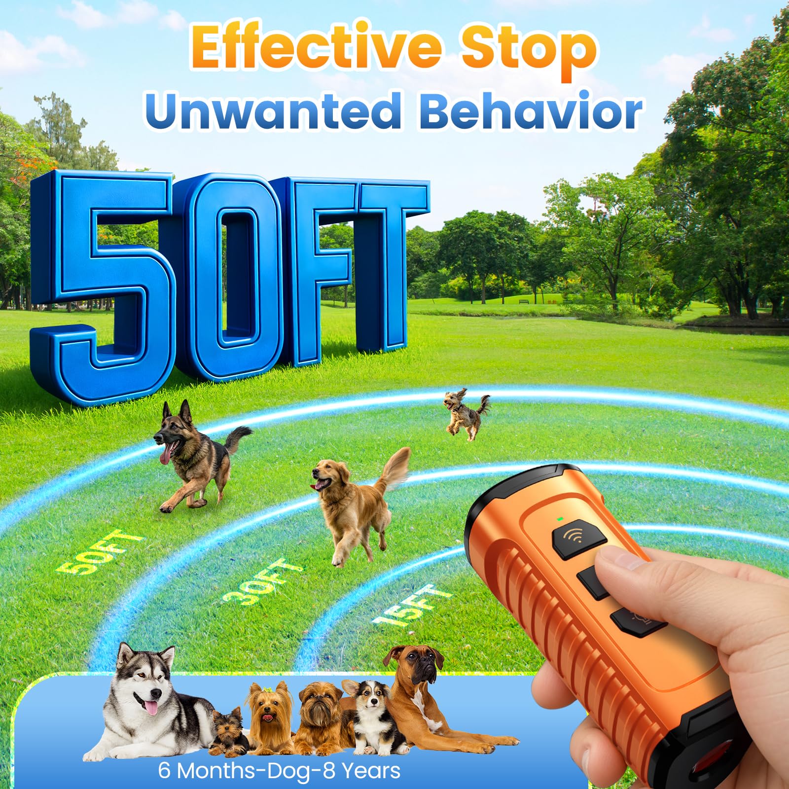 Cbersmg compact bark deterrent device for everyday carry and quick training sessions