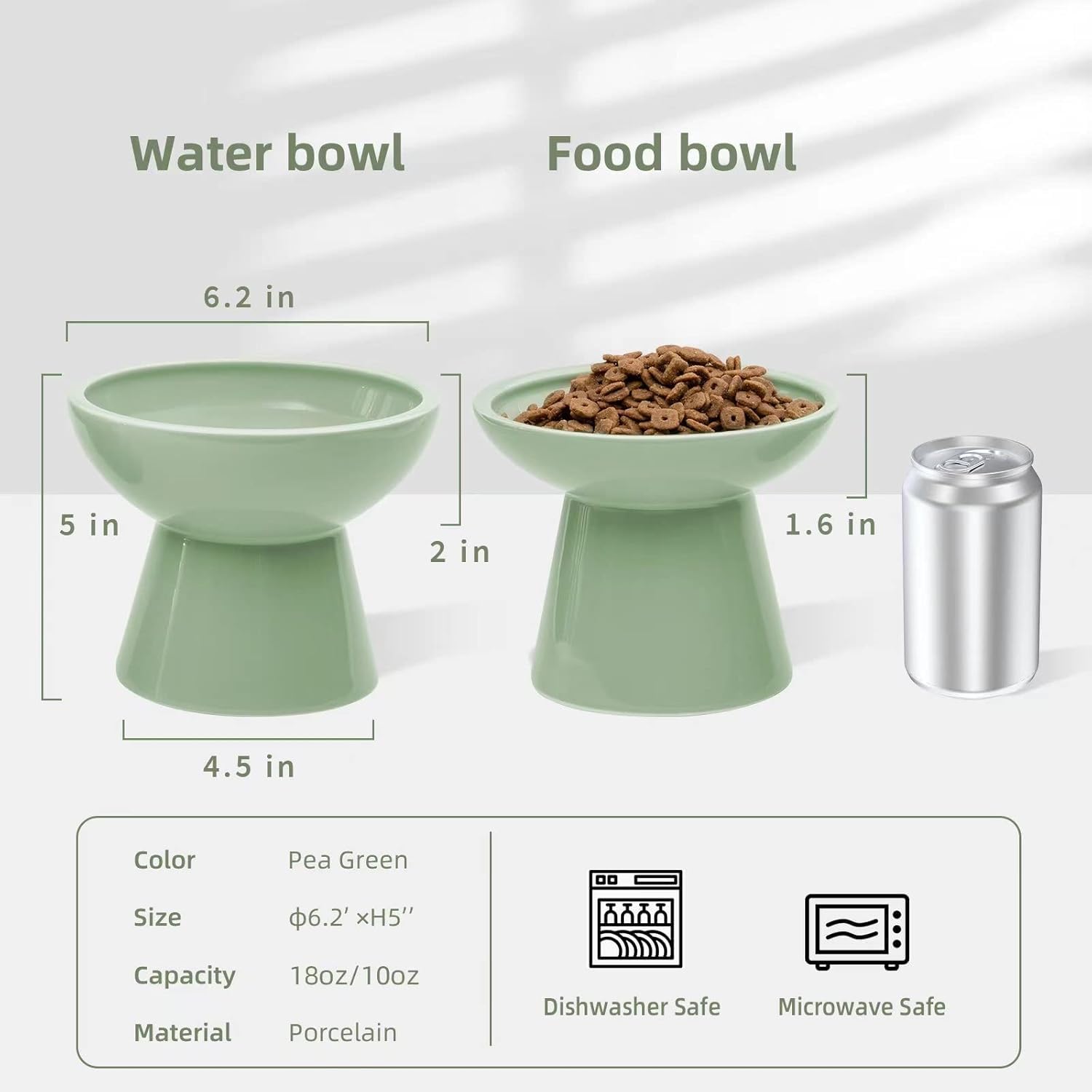 CEEFU 2 elevated cat bowls food bowl close-up showing shallow surface