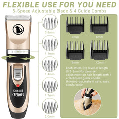 Ceenwes dog clippers cordless design highlights portable grooming without tangled cords.