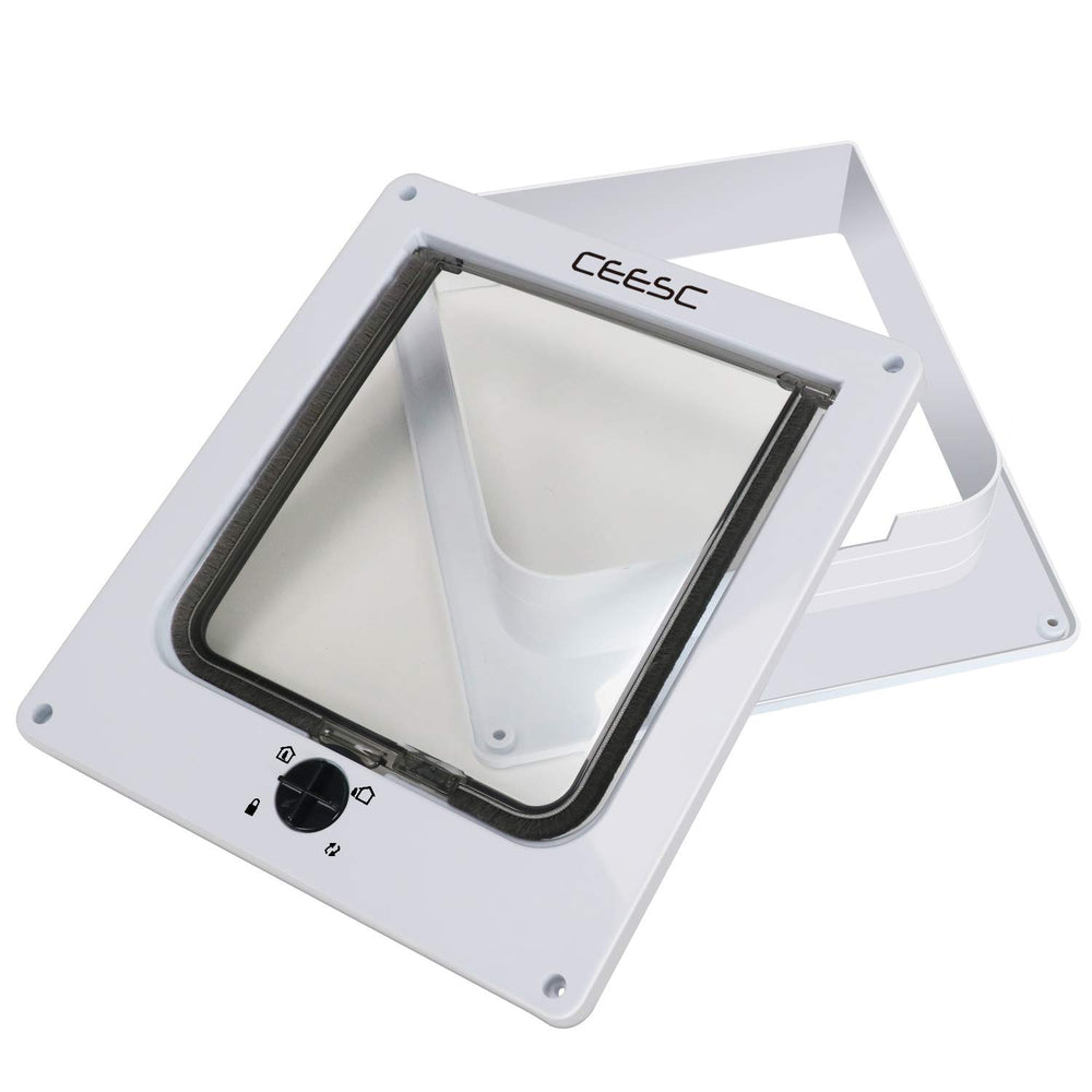 CEESC large cat door cat-passage-use shows easy access through doors or walls.