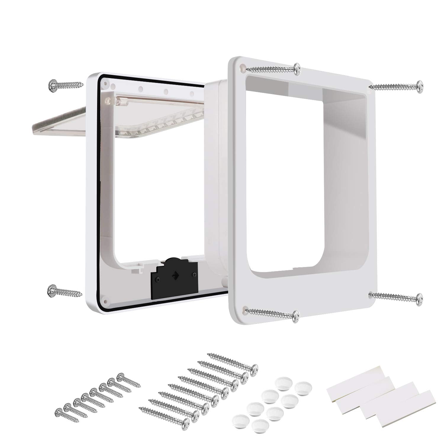 CEESC large cat door tunnel-depth-cut demonstrates customizable depth for your door.
