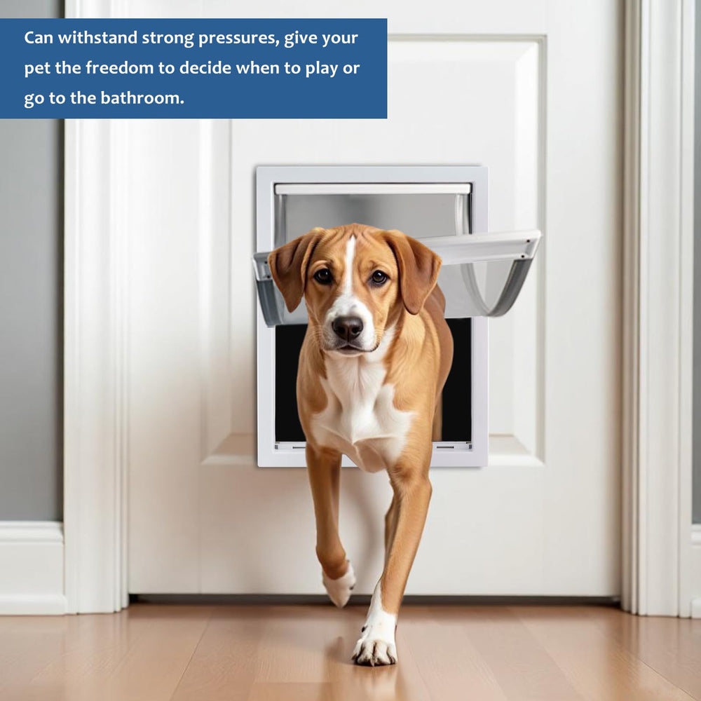 CEESC large dog door inner clearance 12.9 by 16.4 inches for XL dogs