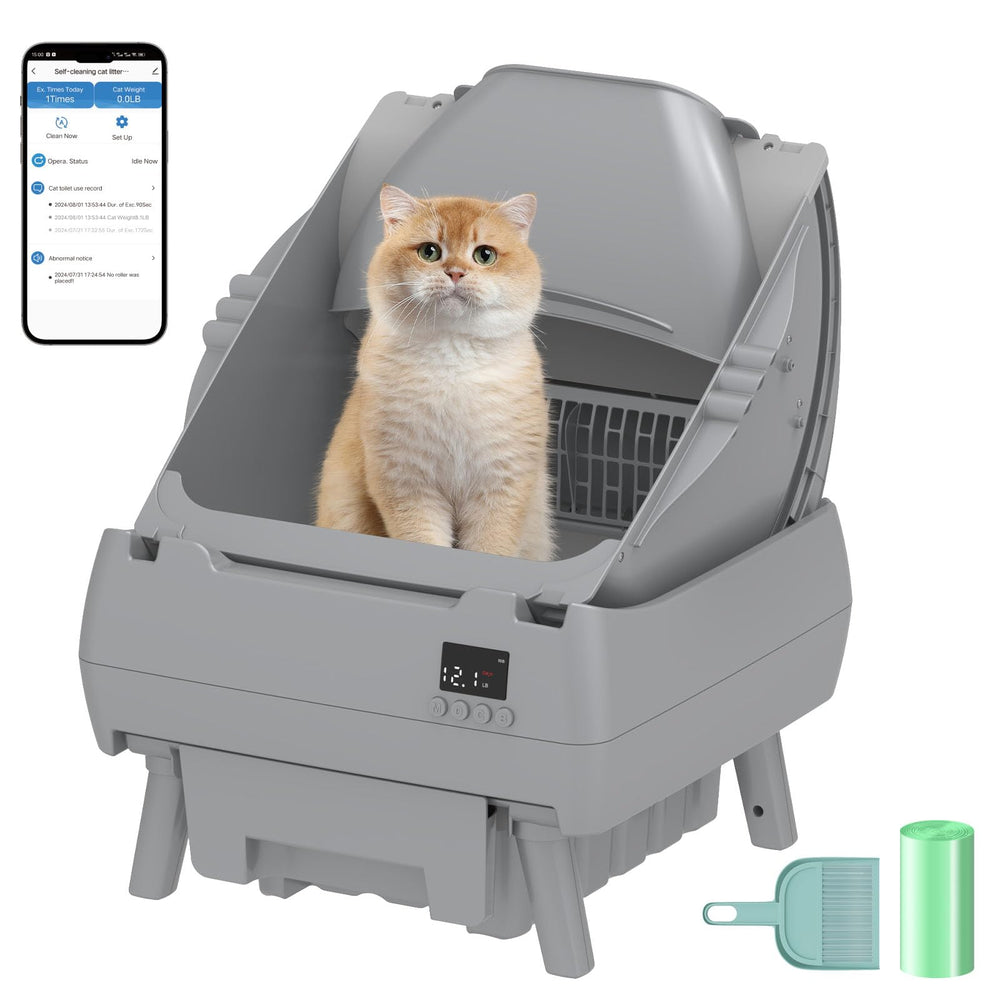 Cegimus automatic cat litter box app control enables remote monitoring and scheduling.