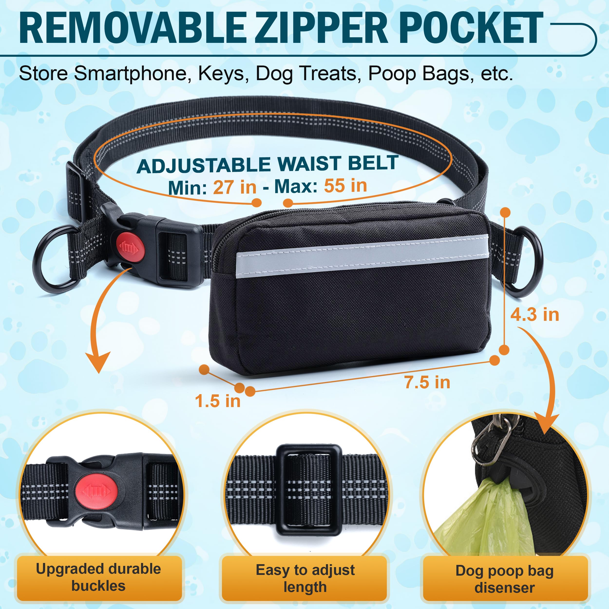 Cemzenfix reflective stitching enhances visibility during dawn or night walks.