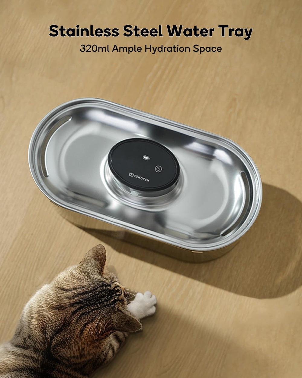 CENGCEN stainless steel black finish adds sleek, hygienic style
