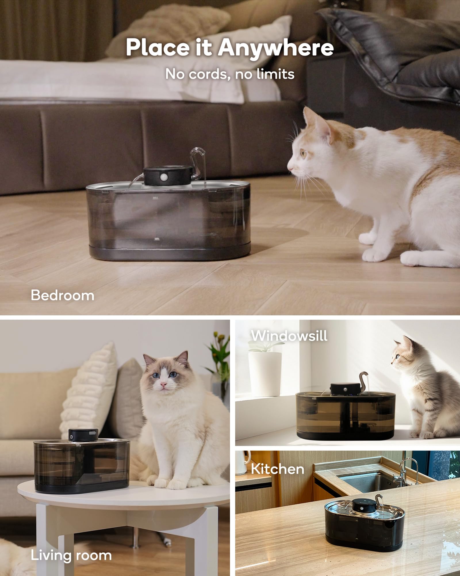 CENGCEN wireless setup showing clutter-free placement in a room