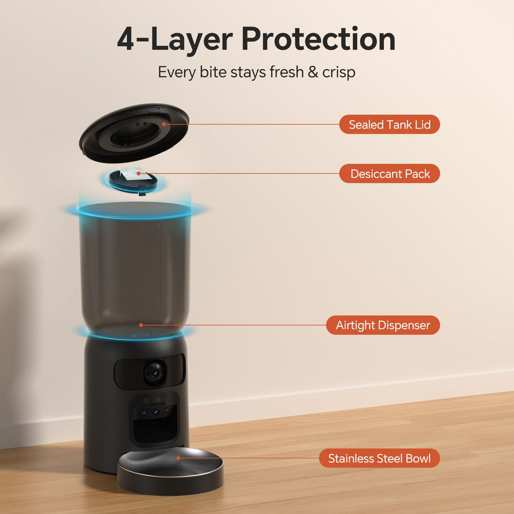 Centvicam 6L food container keeps kibble fresh for multi-pet households