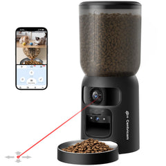 Centvicam automatic cat feeder front view for reliable meals