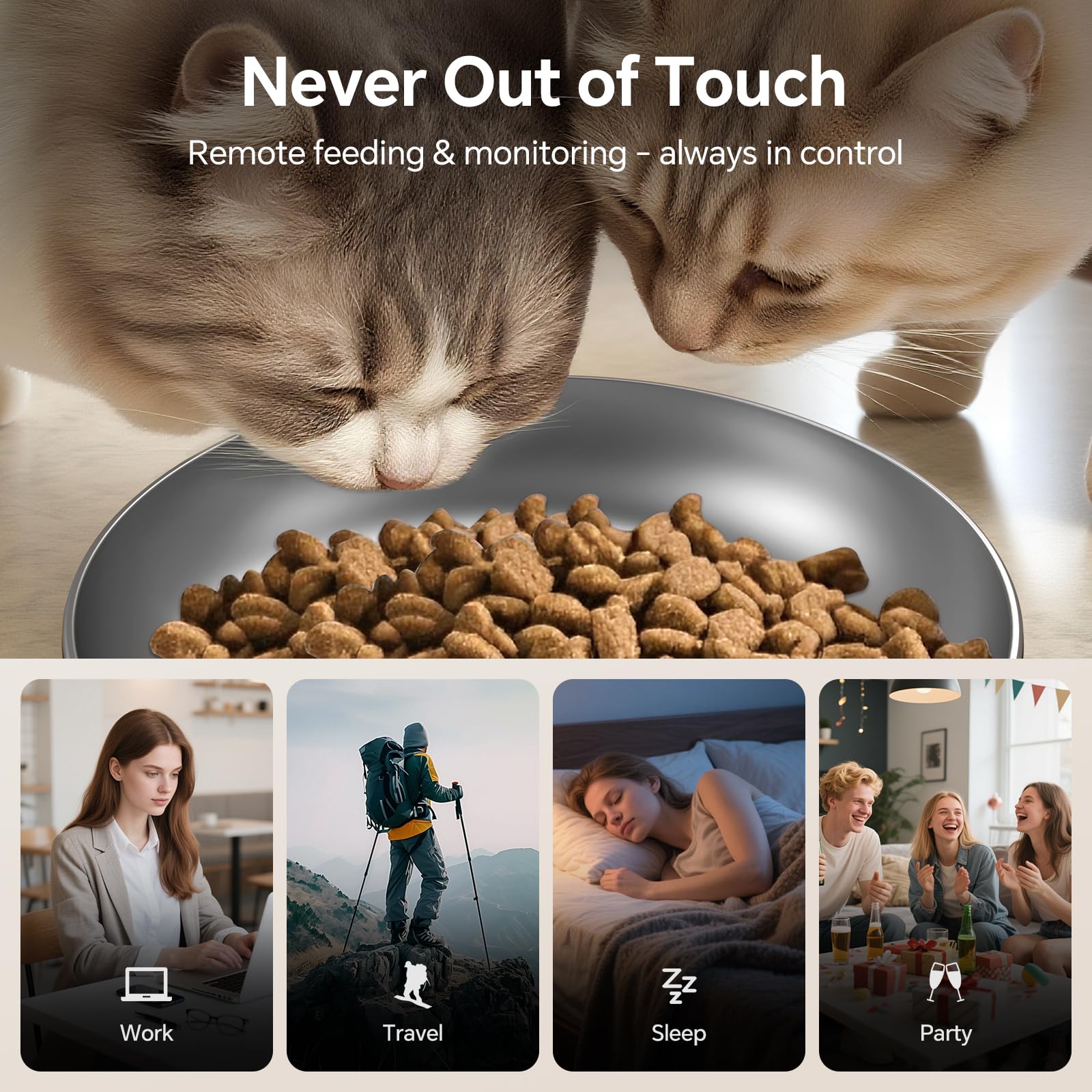 Centvicam pet-proof locking mechanism protects meals from tampering