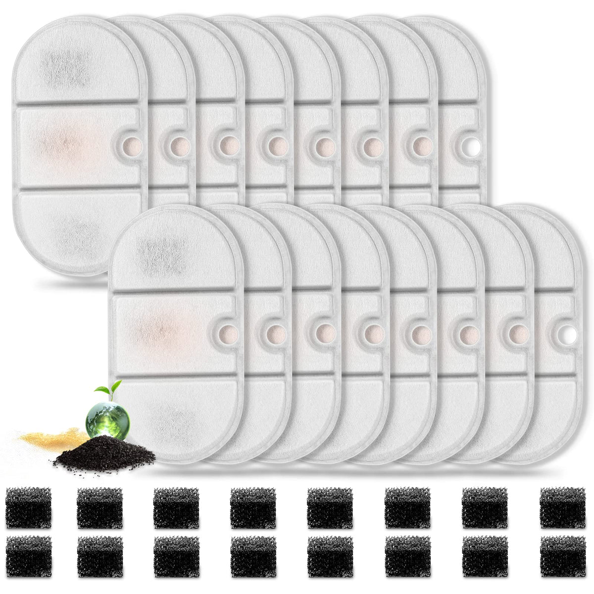 Cepheus 16-pack filters for PETLIBRO compatibility improve water purity.