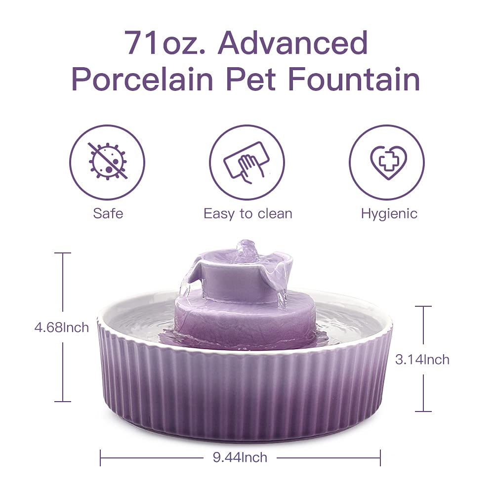 Cepheus cat fountain 360 streams promote oxygenation and encourage pets to drink more