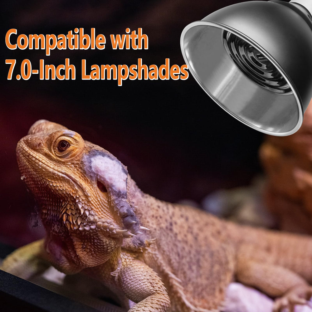 BOEESPAT ceramic heat emitter 250w closeup shows durable ceramic disk for humidity terrariums.