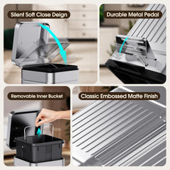 CEROELDA removable inner bucket makes quick dumping and rinsing easy.