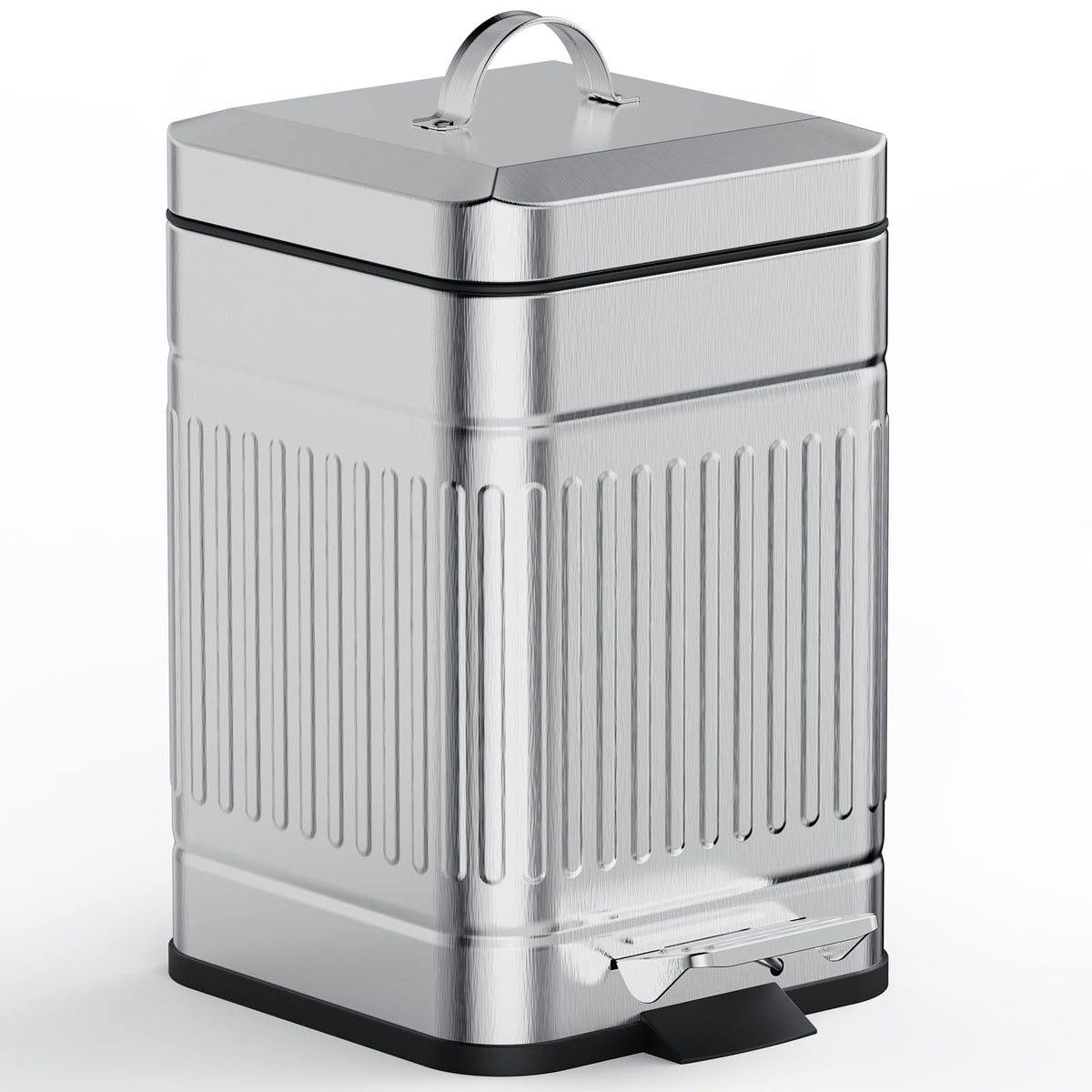 CEROELDA small trash can lid 5L with compact retro design for quiet disposal.