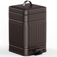 CEROELDA small trash can lid closed, showcasing quiet soft-close operation.