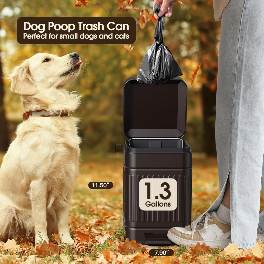CEROELDA stainless steel trash can image highlight fingerprint-resistant finish.