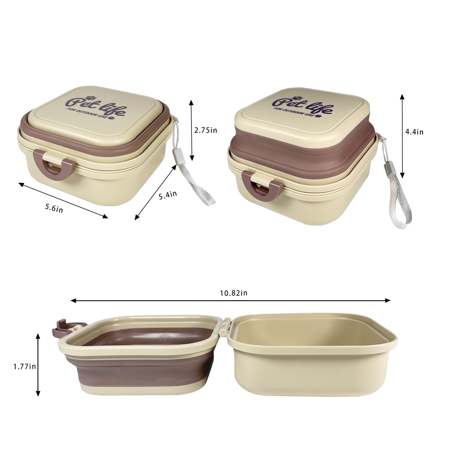 Cermug collapsible dog bowl backpack-ready for hiking adventures.