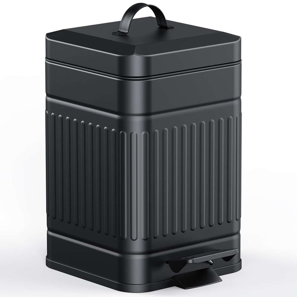CEROELDA trash can front view with compact 5L capacity for small spaces