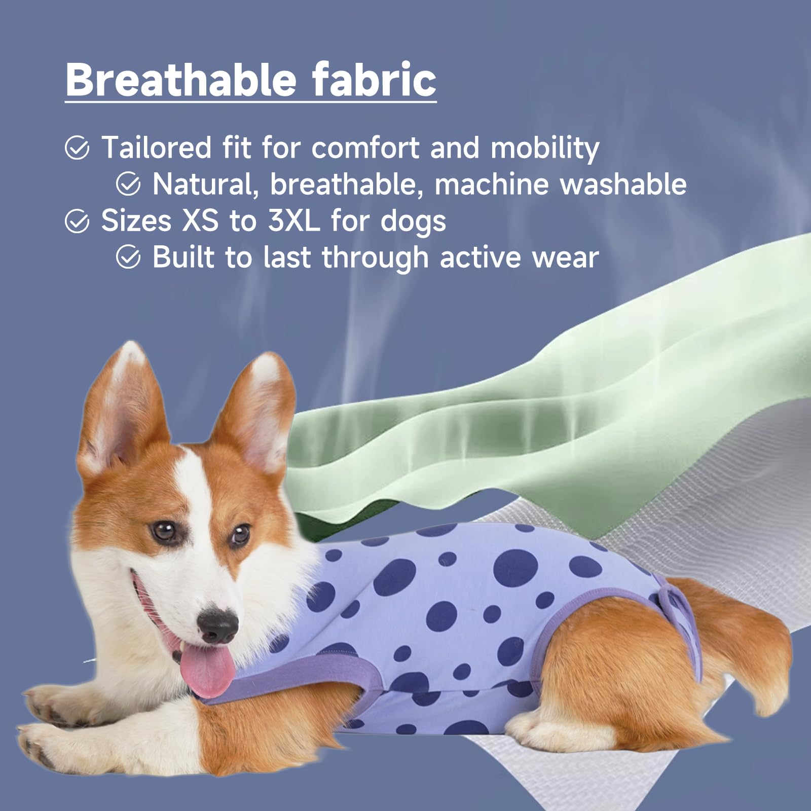 Ceseonce belly-snap design demonstrates easy, secure fit and quick checks without removal