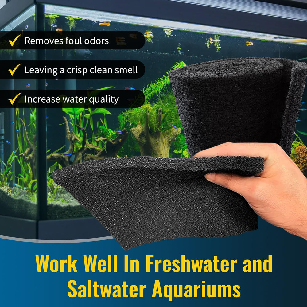 CFS carbon filter pad used in pond setups for versatile filtration.