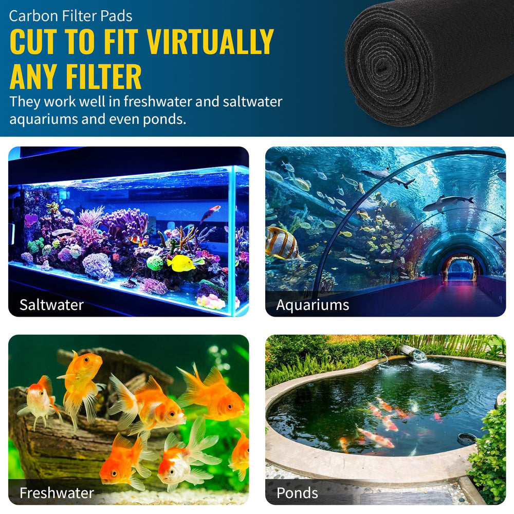 CFS quick-cut-ready carbon pad for fast, ready-to-use filtration.