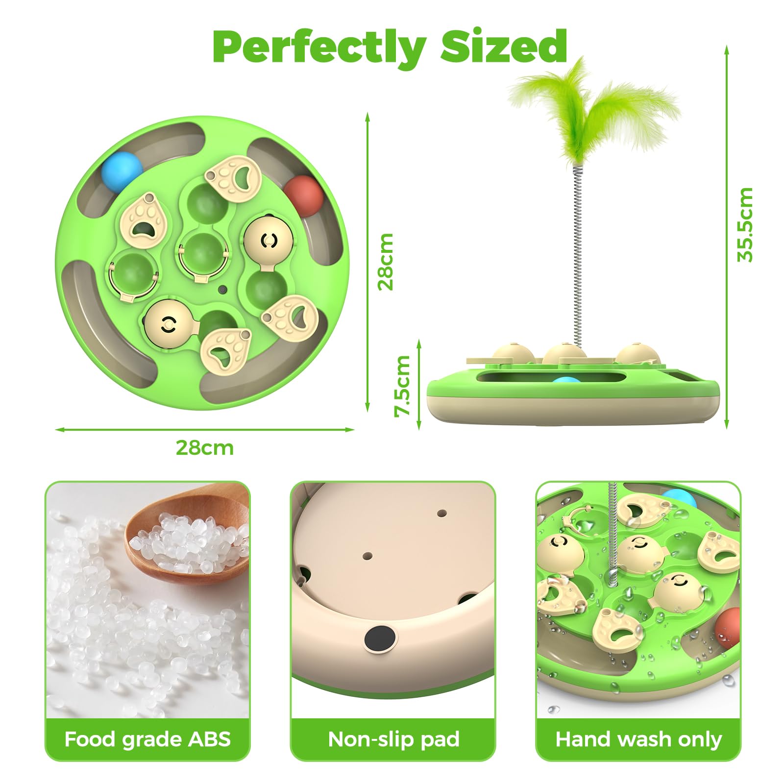 CGBD cat puzzle supports solo or multi-cat play for shared enrichment.