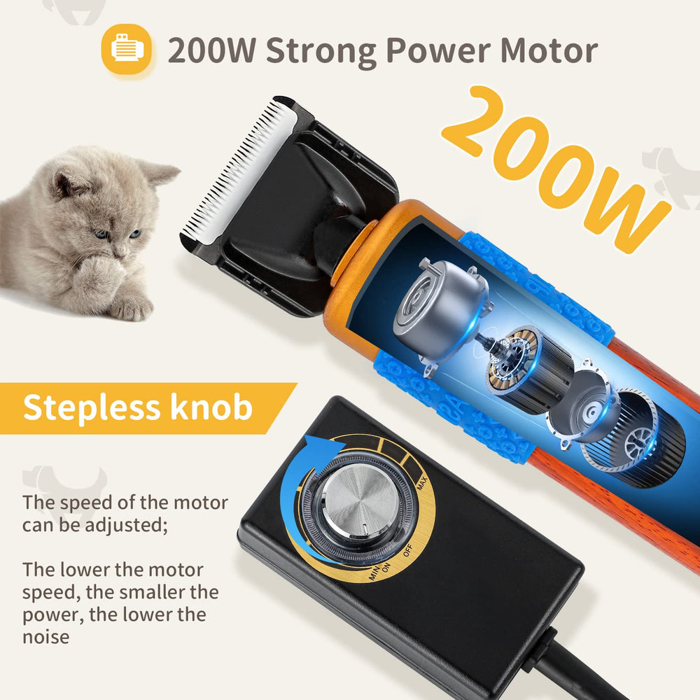 CGOLDENWALL clipper low noise operation reduces pet stress