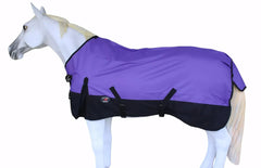CHALLENGER 66in turnout blanket left view highlights waterproof protection for daily turnout