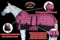CHALLENGER double-buckle front closure keeps a secure, adjustable fit.