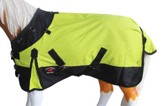 CHALLENGER foal blanket fleece-lined interior reduces rubbing and adds warmth.