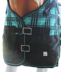 Challenger miniature foal blanket quick buckles enable fast on/off.