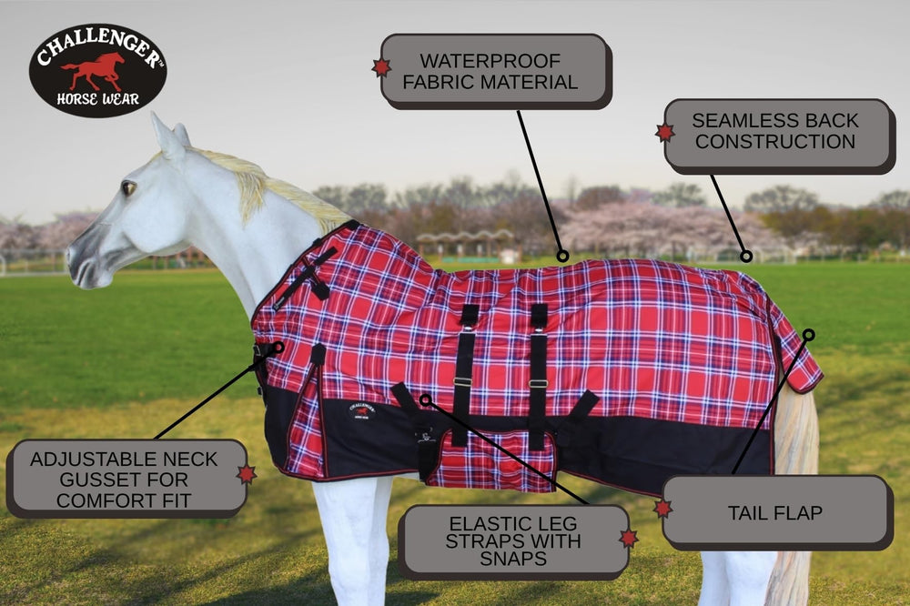 CHALLENGER shoulder gussets and belly wrap boost mobility and stability.