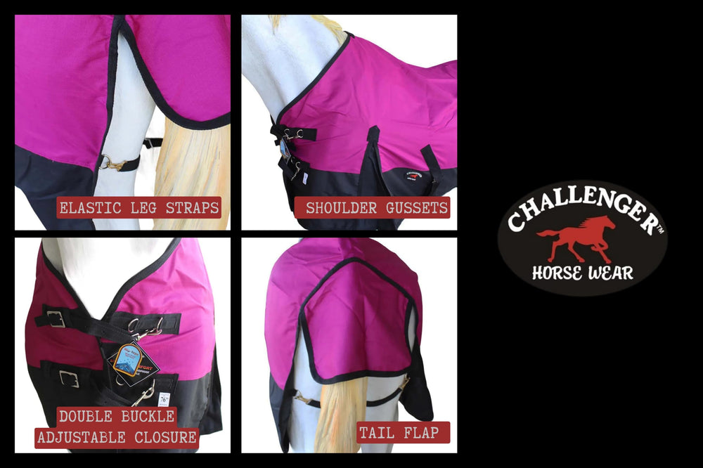 CHALLENGER turnout double-buckle front closure for easy on/off
