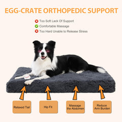 CHAMPETS orthopedic dog bed non-slip bottom stays in place during play