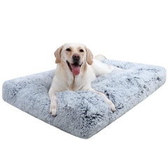 CHAMPETS washable extra large dog bed cover closeup shows plush softness for cozy naps