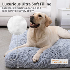CHAMPETS bed non-slip bottom keeps the large dog bed in place during play
