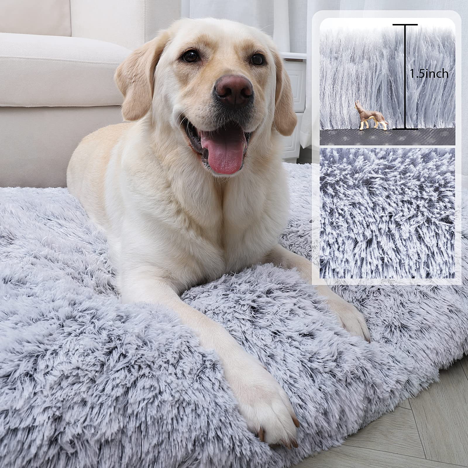 CHAMPETS bed waterproof surface closeup highlights spill resistance and easy cleanup benefits