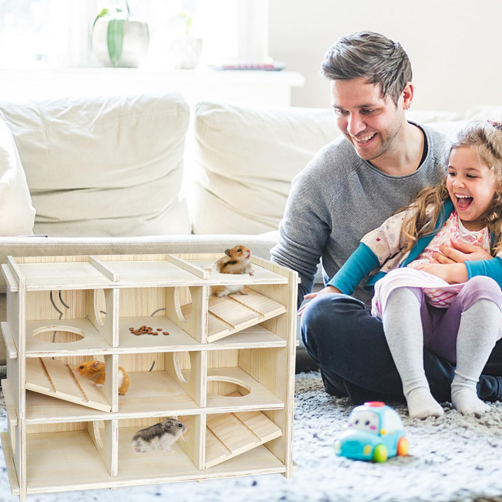 Changeary hamster toy adventure box enhances cage aesthetics and pet viewing value