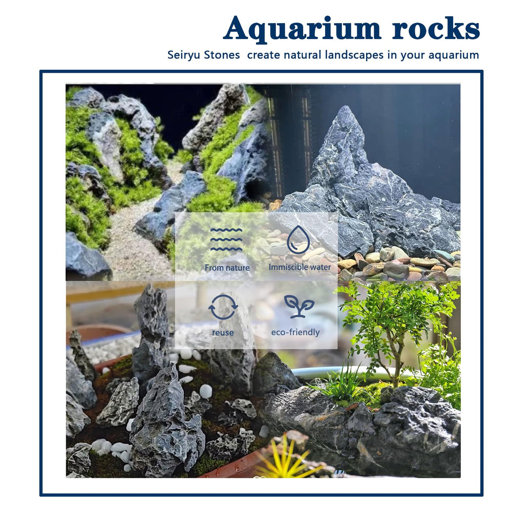 ChaoLeHo Seiryu stone for aquascaping setups and landscape layering.
