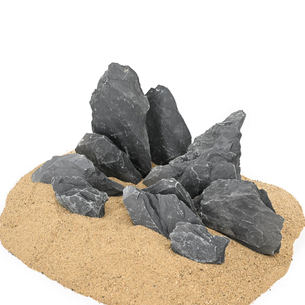 ChaoLeHo slate rocks paludarium design add natural texture.