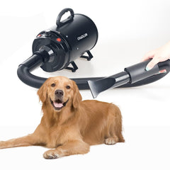 CHAOLUN dog dryer temperature control panel shows adjustable heat for comfortable pets.