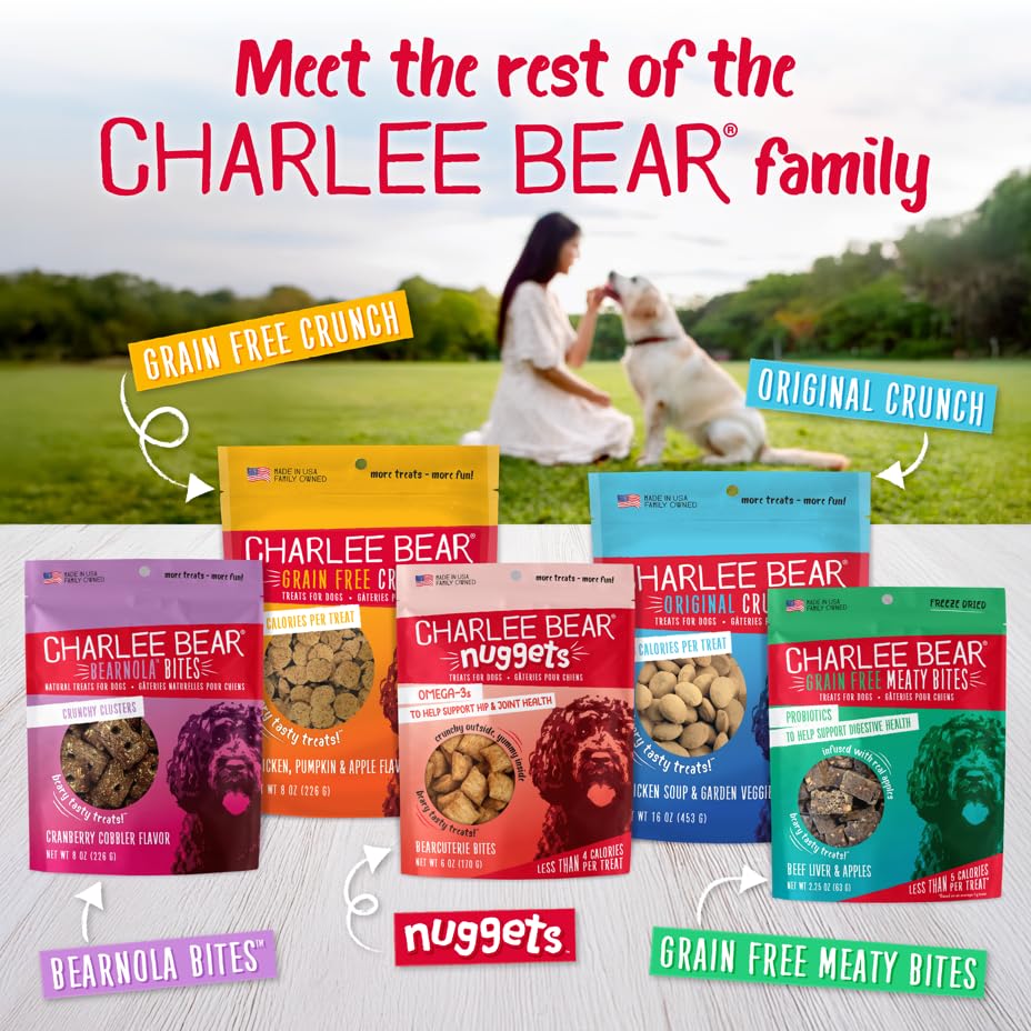 Charlee Bear low-cal treats suitable for guilt-free snacking