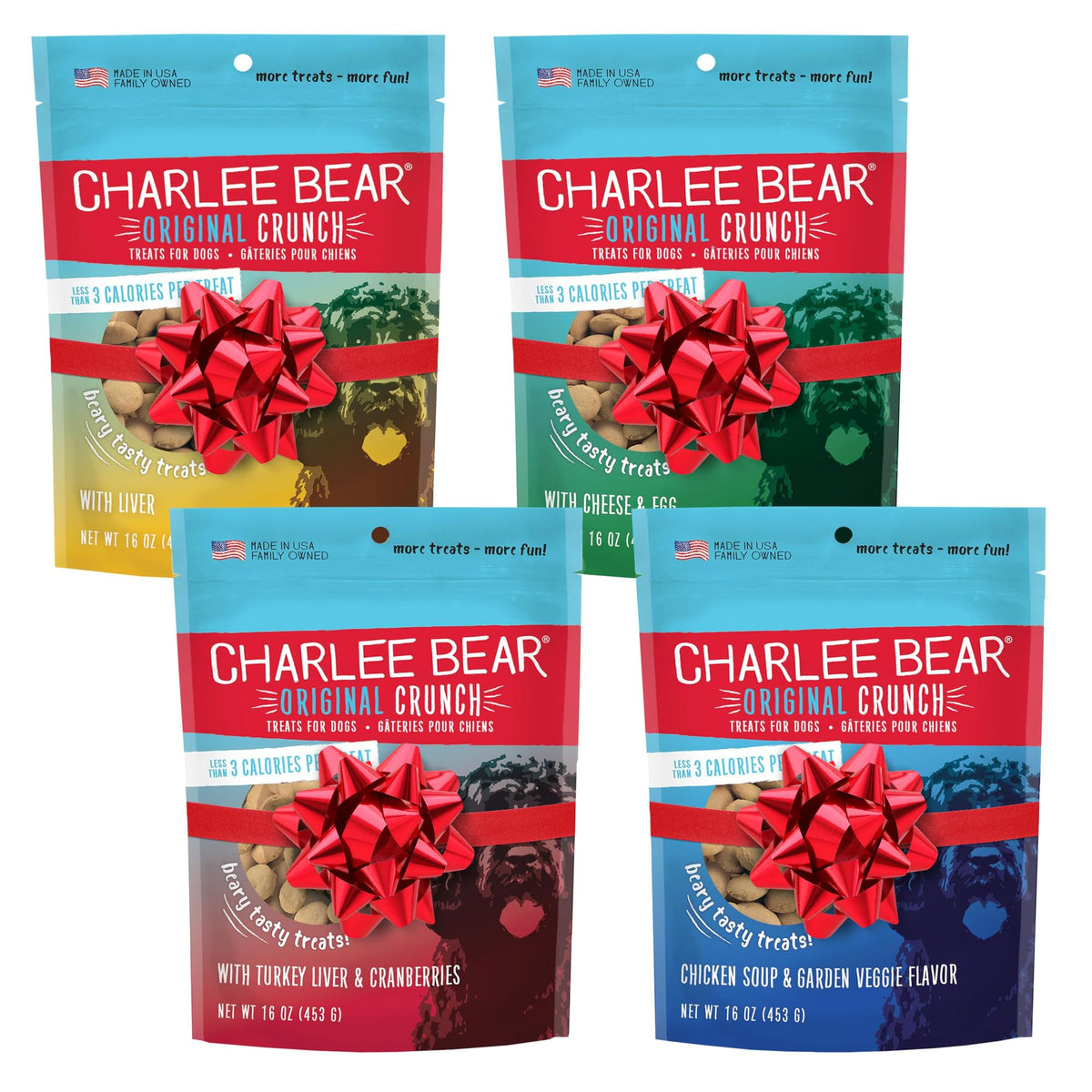 Charlee Bear Original Crunch liver bites for dogs, ideal for training rewards