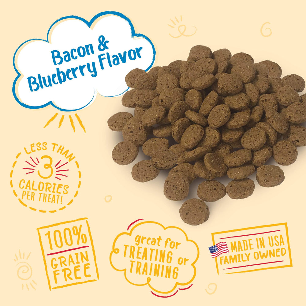 Charlee Bear pocket-size training treat demonstrates easy carry for training sessions.