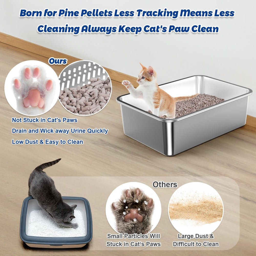 Charlie & Mollie litter box pee pad inside supports quick absorbency and odor containment.