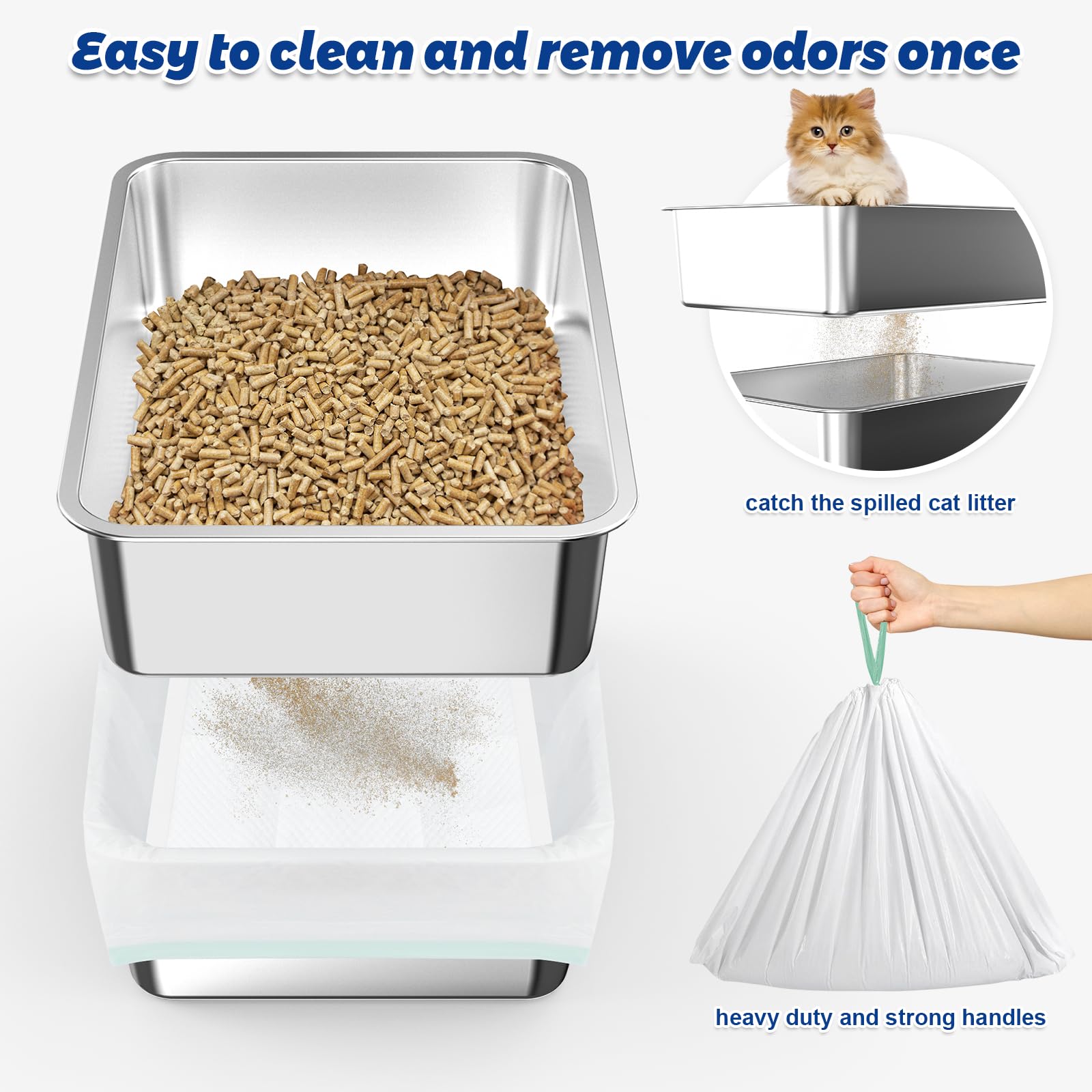 Charlie & Mollie pine pellet litter system lowers dust and tracking in homes.